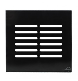 Placa p/ 12 Interruptores 4x2 - Novara Glass Preto Brilhante